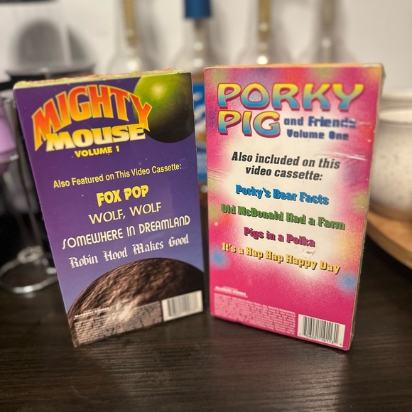 Mighty Mouse and Porky Pig VHS Set sealed - Picture 2 of 2